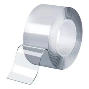 Fita Cola Dupla Face Transparente para Papel e Decoração