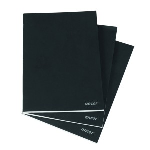 Caderno Capa Preta Sem Pauta A5