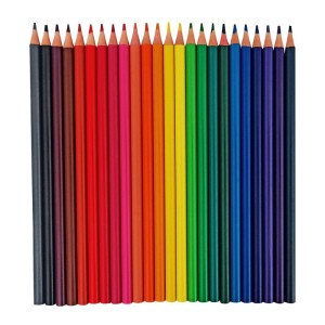 Lápis de Cor Longo 24 Unidades