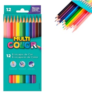 Lápis de Cor Comprido 12 Unidades