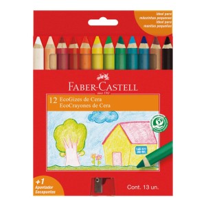 Lápis de Cera 12 Unidades
