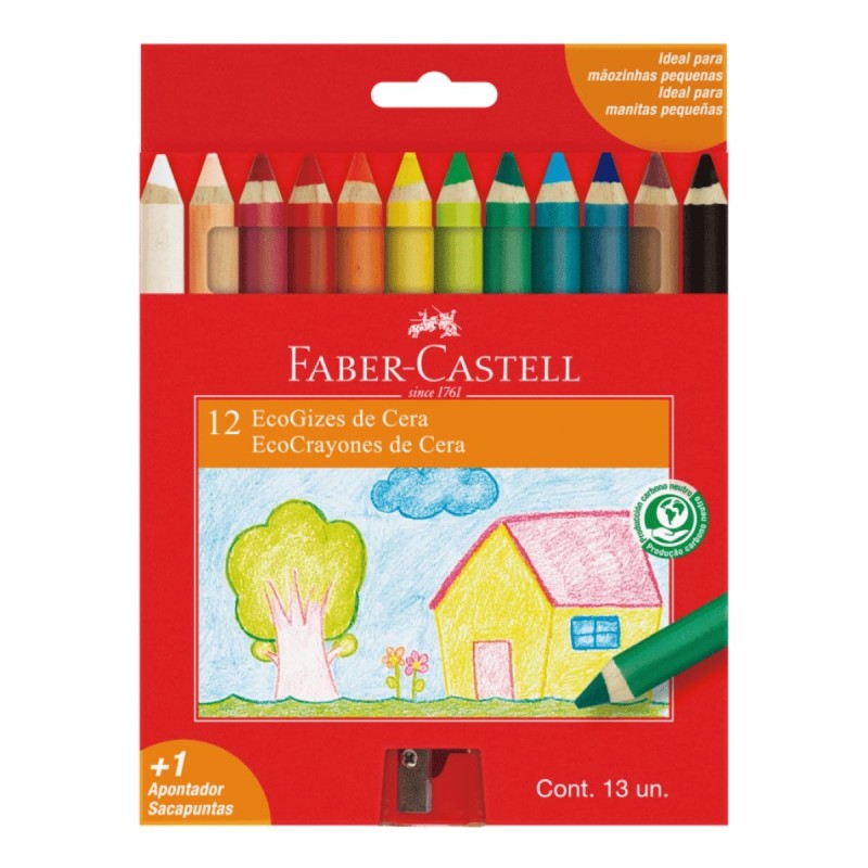 Lápis de Cera 12 Unidades